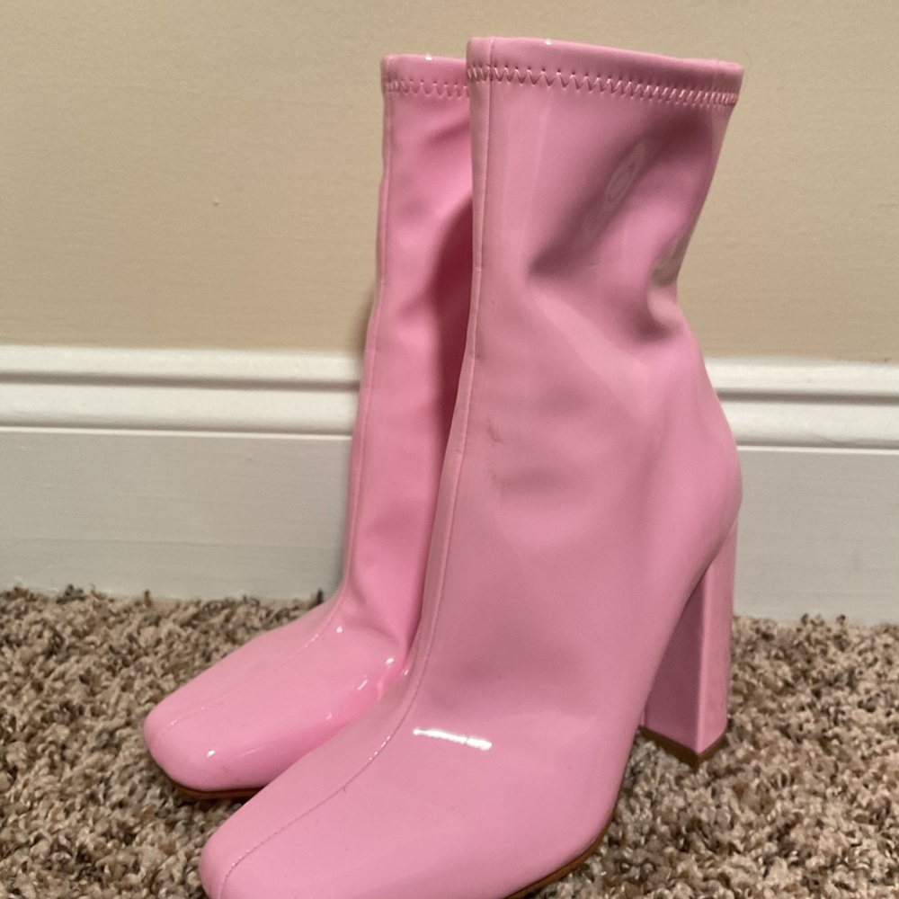 Steve Madden Pink Heeled Boots